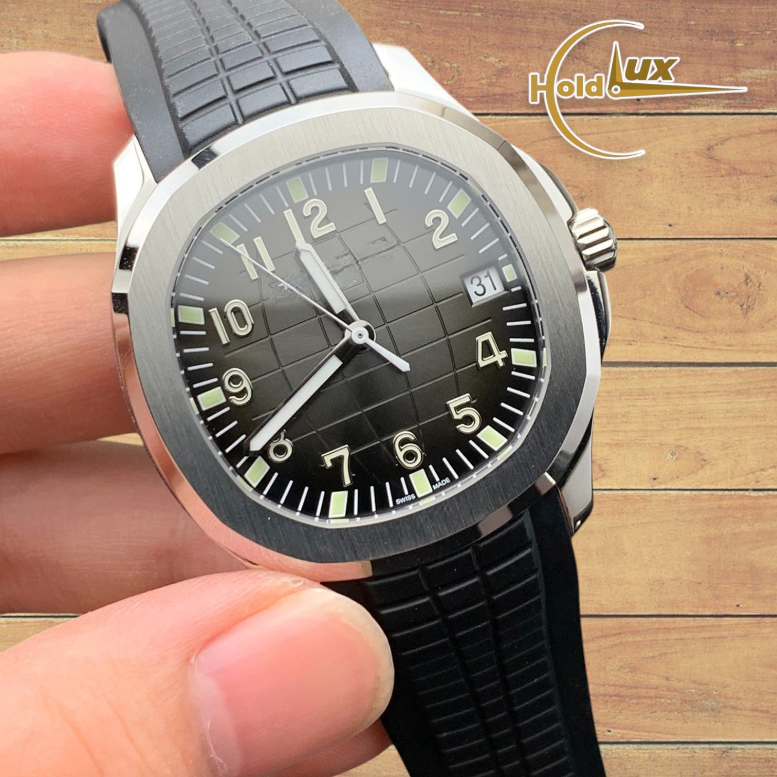 Customized Brand High-End Luxury Automatic Mechanical Watch Inspired by Aquanaut Series, Model 5176
