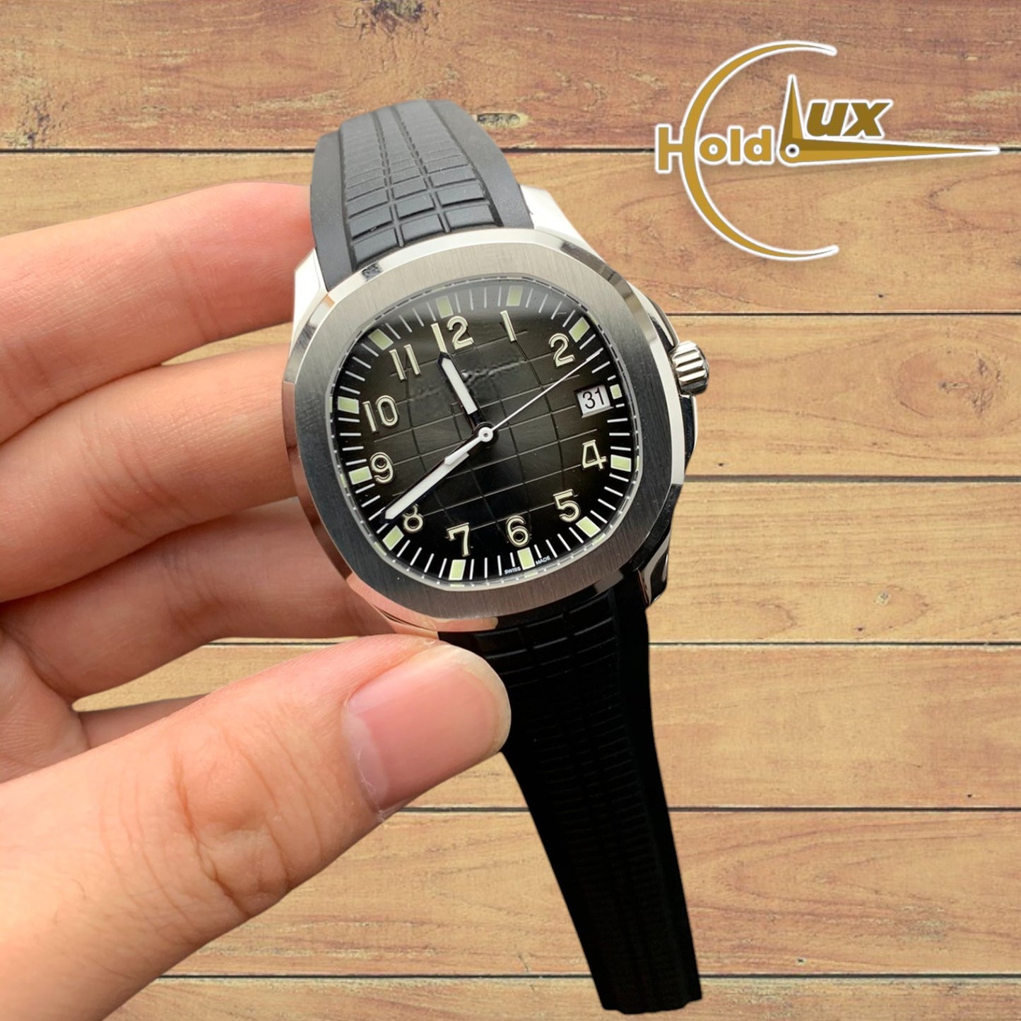 Customized Brand High-End Luxury Automatic Mechanical Watch Inspired by Aquanaut Series, Model 5176