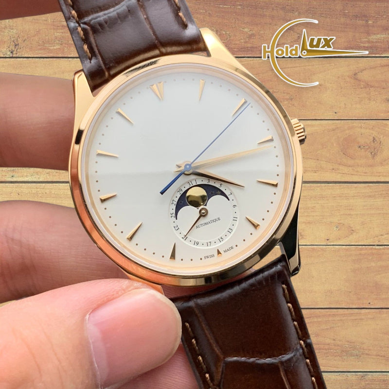 Customized Brand High-End Luxury Automatic Mechanical Watch Inspired by Master Ultra Thin Moon Series, Model 1362520