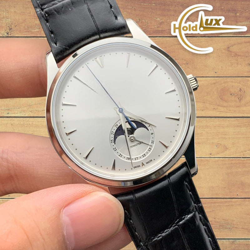 Customized Brand High-End Luxury Automatic Mechanical Watch Inspired by Master Ultra Thin Moon Series, Model 176.8.64.S