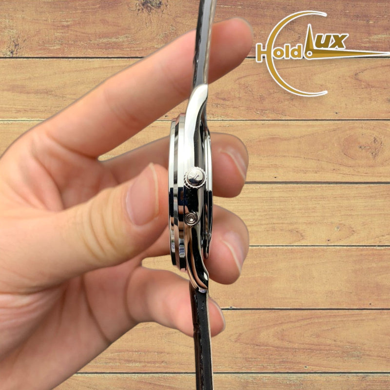 Customized Brand High-End Luxury Automatic Mechanical Watch Inspired by Master Ultra Thin Moon Series, Model 176.8.64.S