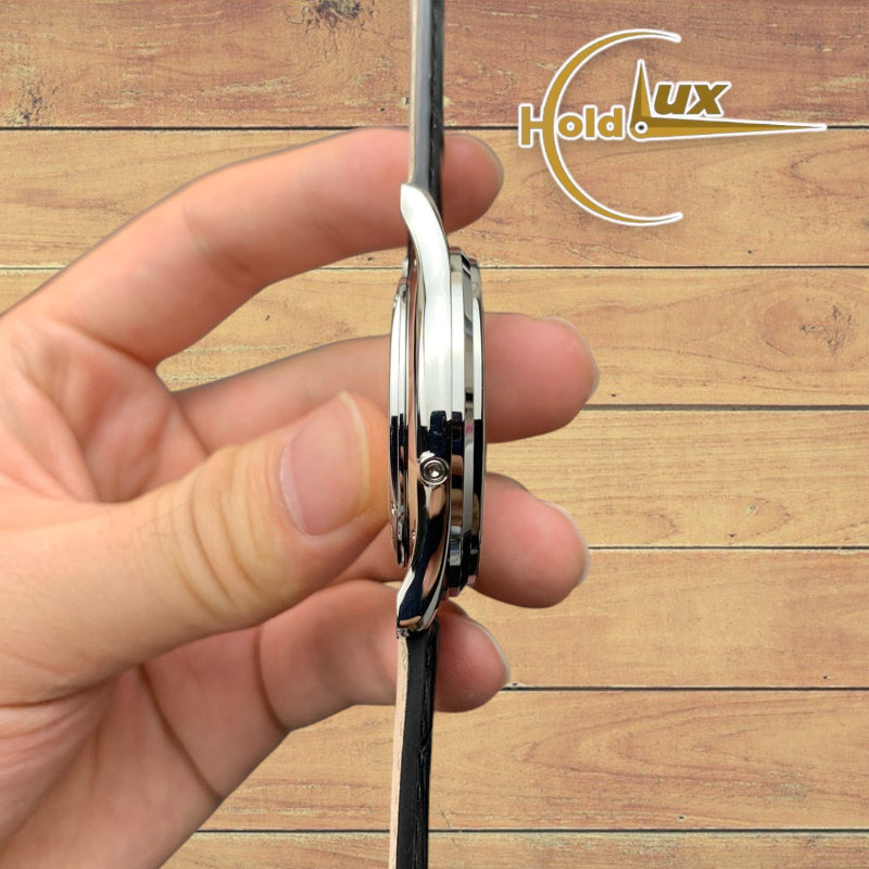 Customized Brand High-End Luxury Automatic Mechanical Watch Inspired by Master Ultra Thin Moon Series, Model 176.8.64.S