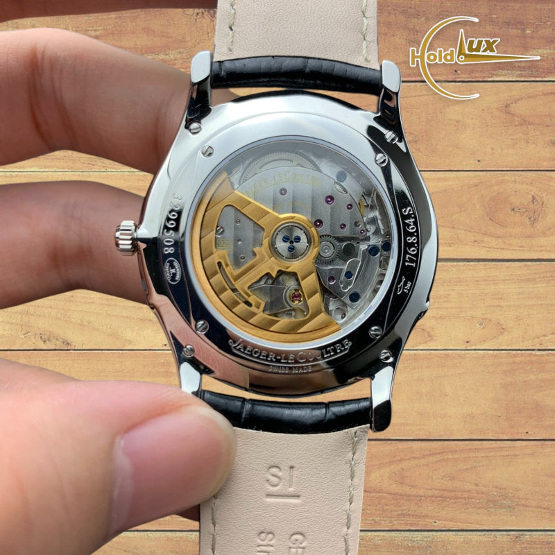 Customized Brand High-End Luxury Automatic Mechanical Watch Inspired by Master Ultra Thin Moon Series, Model 176.8.64.S