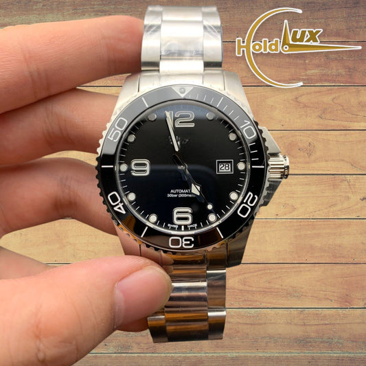 Customized Brand High-End Luxury Automatic Mechanical Watch Inspired by the Hydro Conquest  Series, Model  L3.782.4.53.6