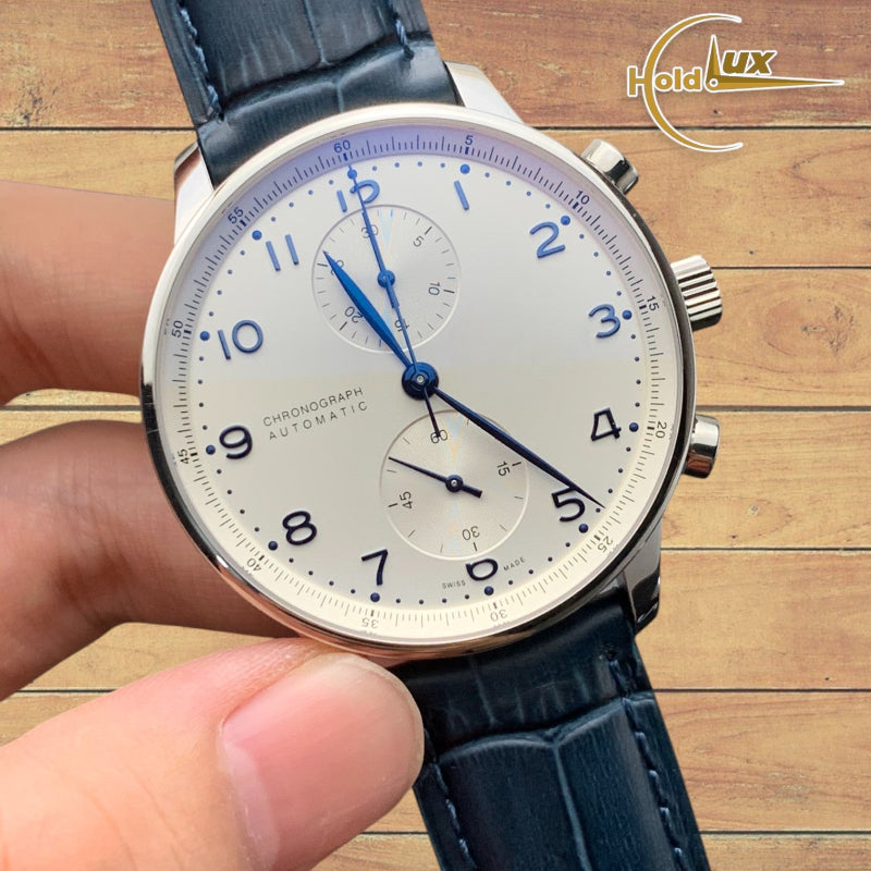 Customized Brand High-End Luxury Automatic Mechanical Watch Inspired by the Portuguese Chronograph Series, Model IW371417