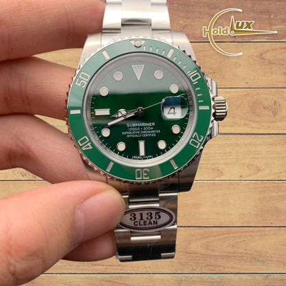 Customized Brand High-End Luxury Automatic Mechanical Watch Inspired by the Submariner Series, Model 116610LV