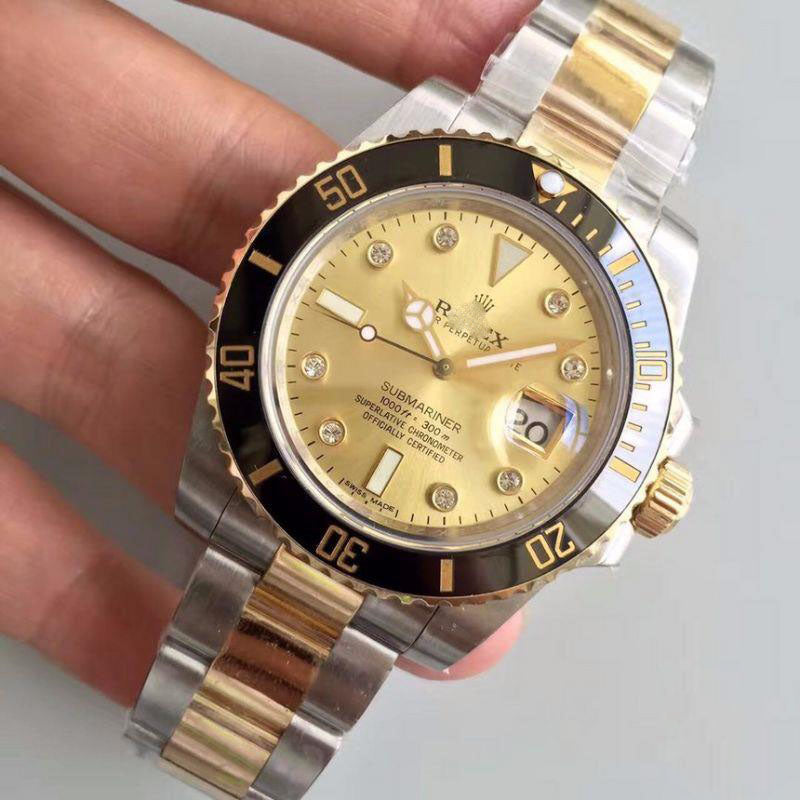 Orologio meccanico automatico di lusso di alta gamma personalizzato ispirato alla serie Submariner, modello 116613LN