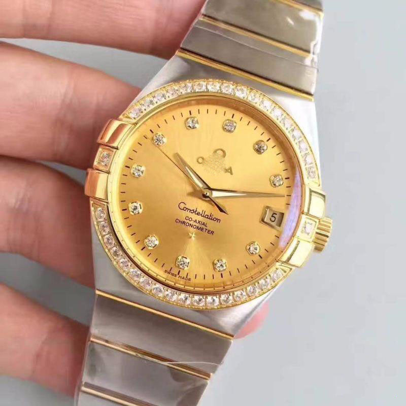 Orologio meccanico automatico di lusso di alta gamma personalizzato ispirato alla serie Constellation, modello 123.55.38.21.58.001